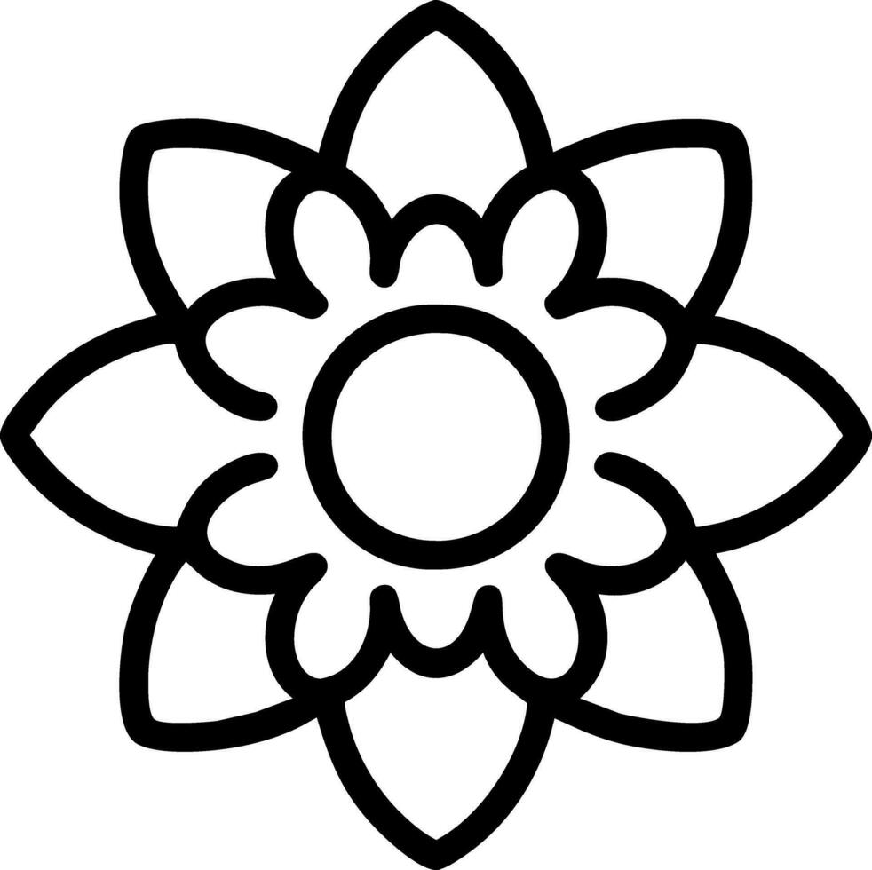 kleurboek bloem vector