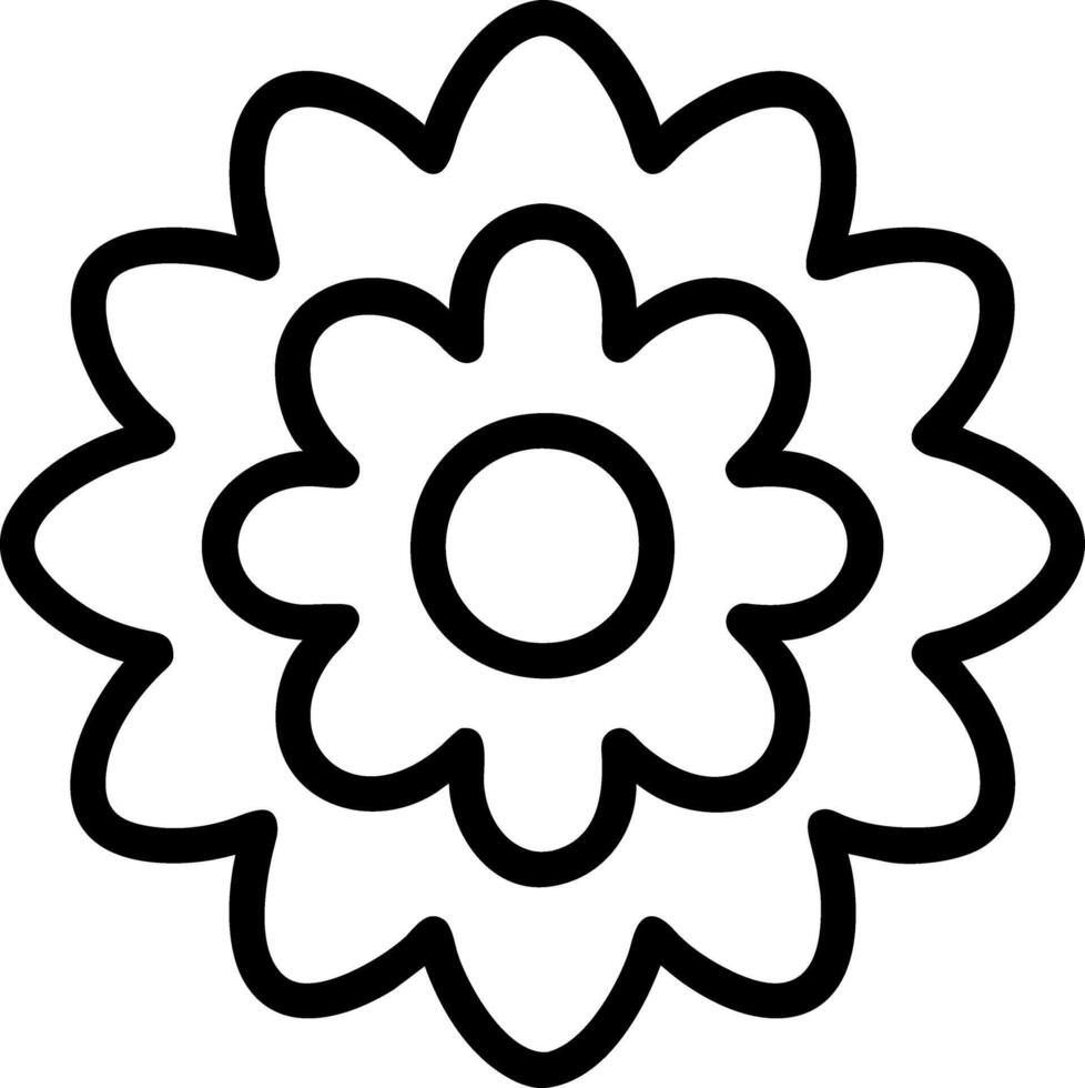 kleurboek bloem vector