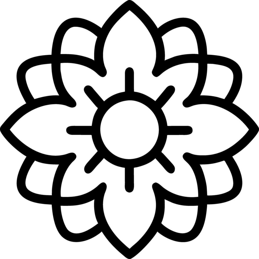 kleurboek bloem vector