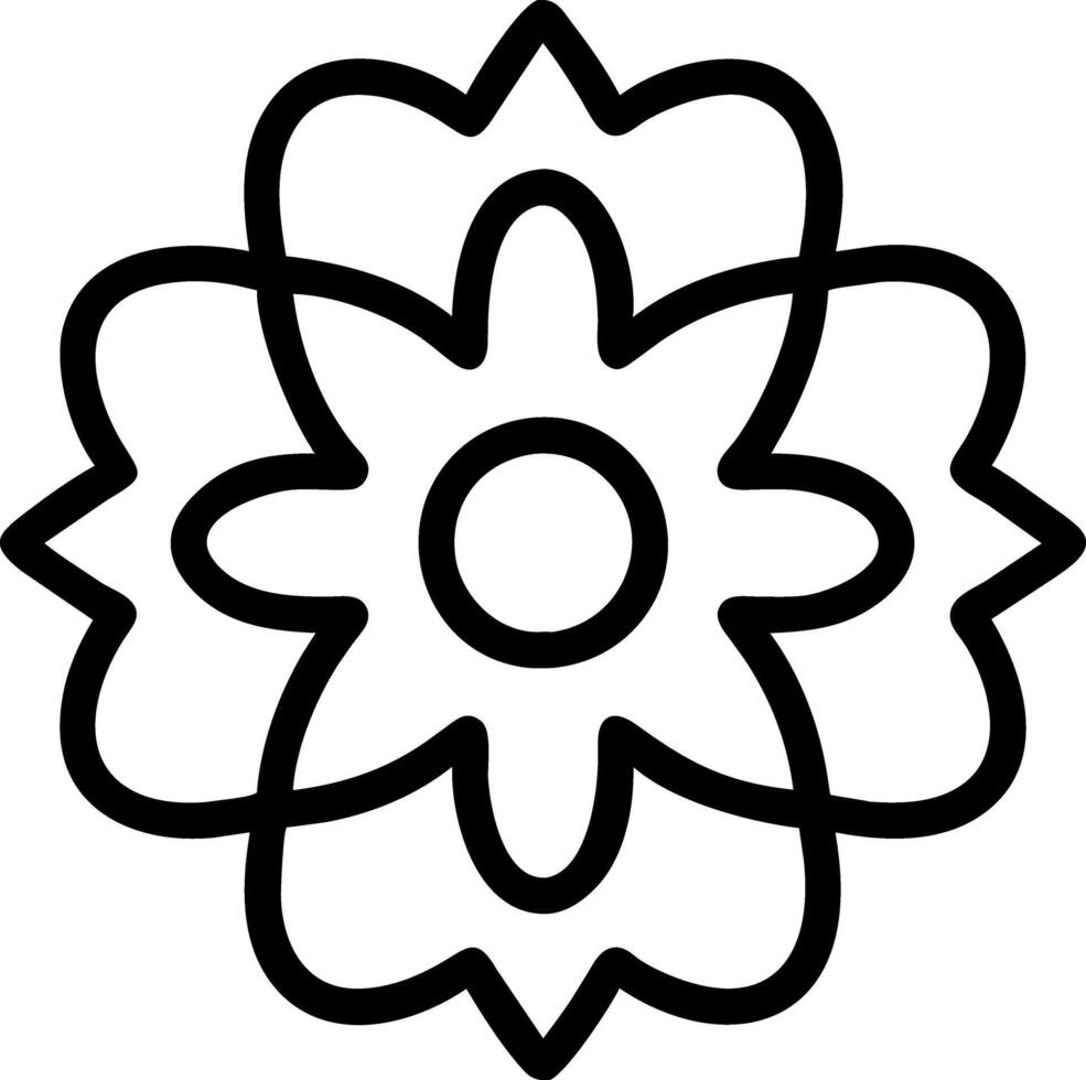 kleurboek bloem vector