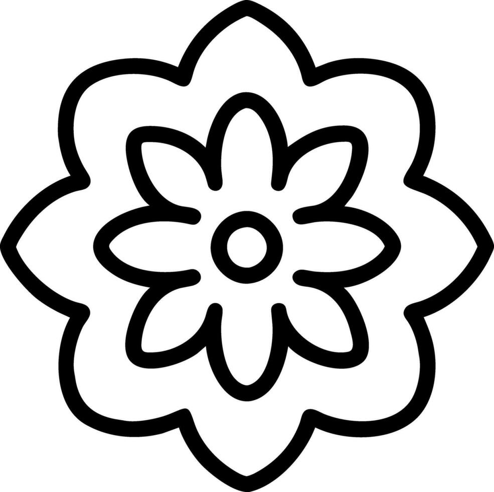 kleurboek bloem vector