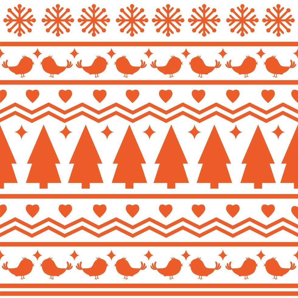 naadloos Scandinavisch patroon voor Kerstmis en nieuw jaar voor winter hoed, lelijk trui, trui, papier of andere ontwerpen. vector