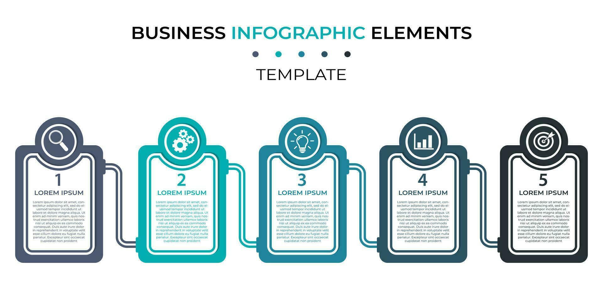 creatief bedrijf infographic sjabloon vector