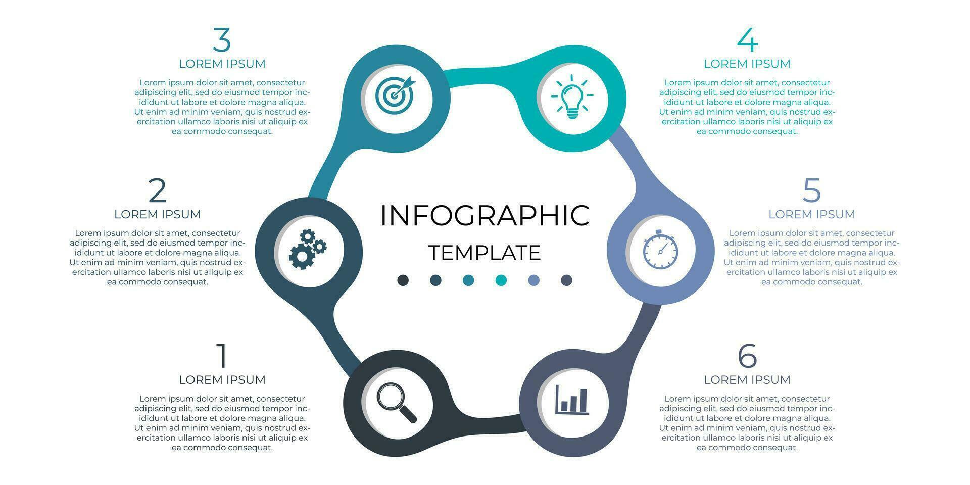 creatief bedrijf infographic sjabloon ontwerp vector