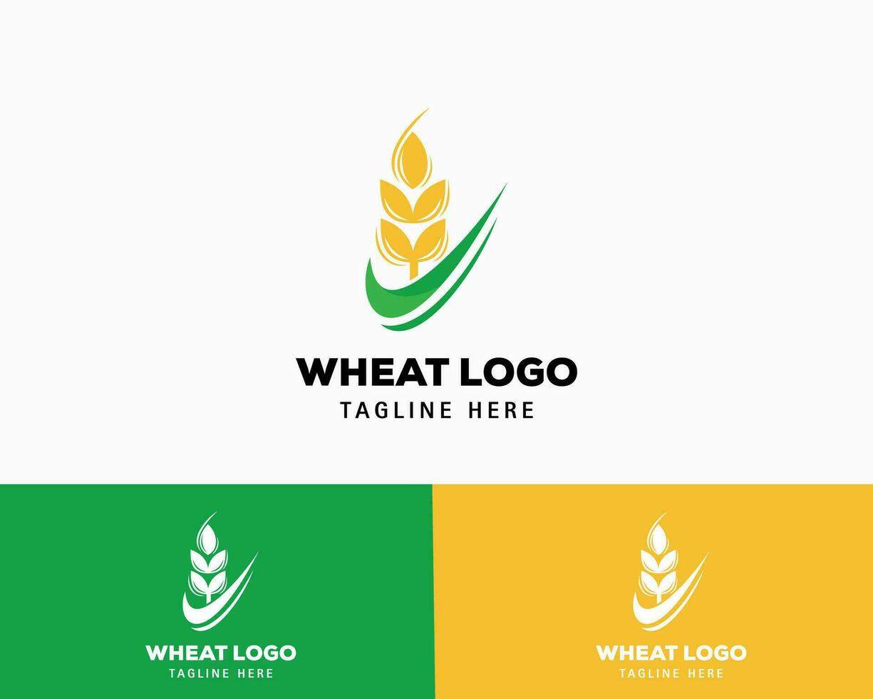 tarwe logo sjabloon vector icoon ontwerp