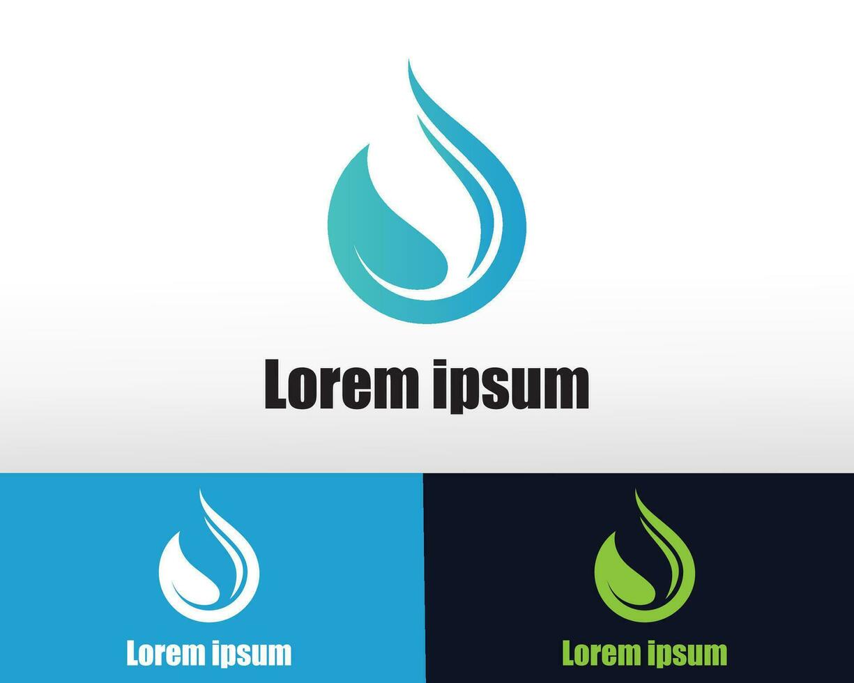 water laten vallen logo creatief water laten vallen kunst trek mineraal aqua logo natuur water laten vallen vector