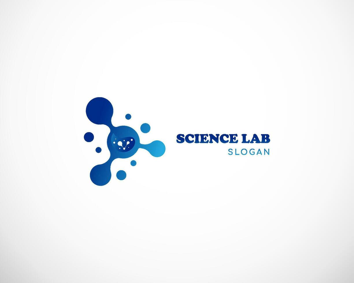 wetenschap logo laboratorium creatief ontwerp sjabloon vector