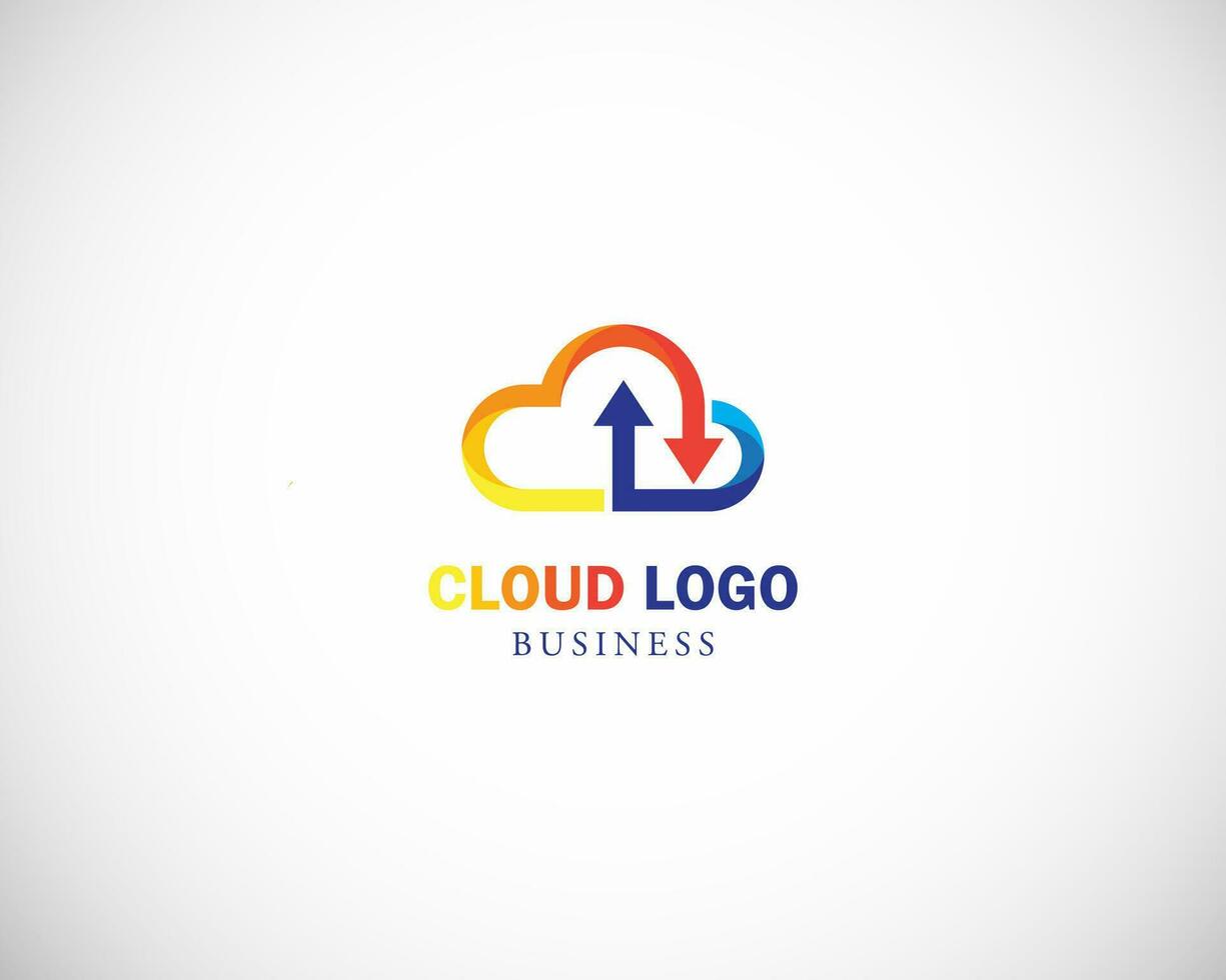 wolk logo creatief concept bedrijf teken symbool vector