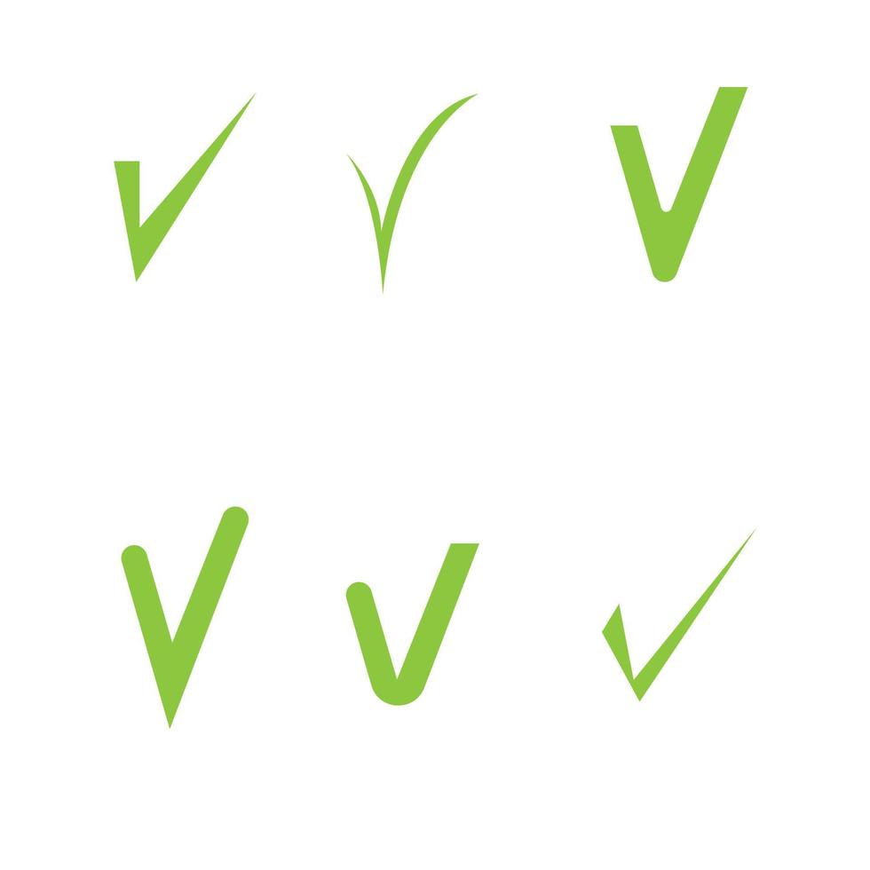 vinkje logo afbeelding ontwerpsjabloon vector