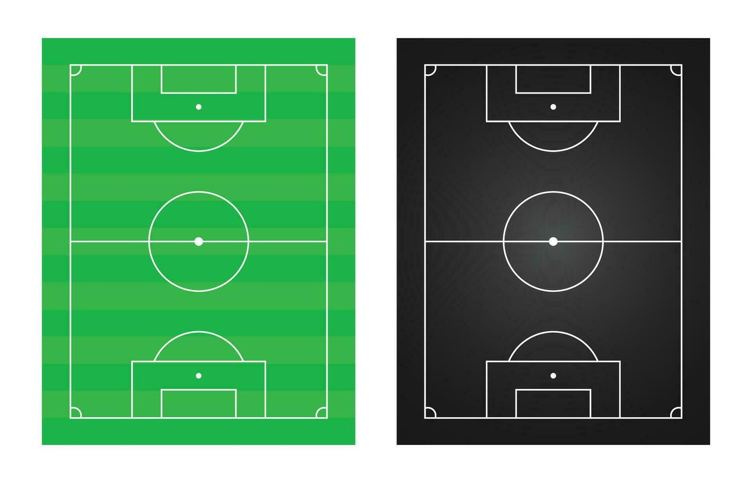 voetbal veld- diagram vector