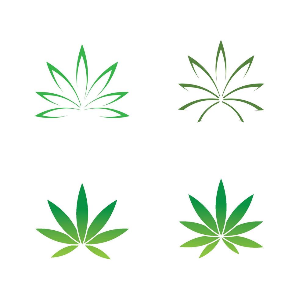 cannabis blad logo vector