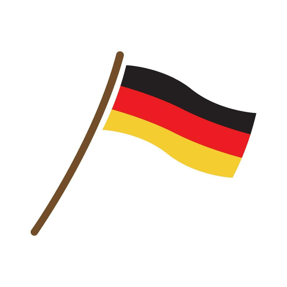 Duitsland vlag icoon vector