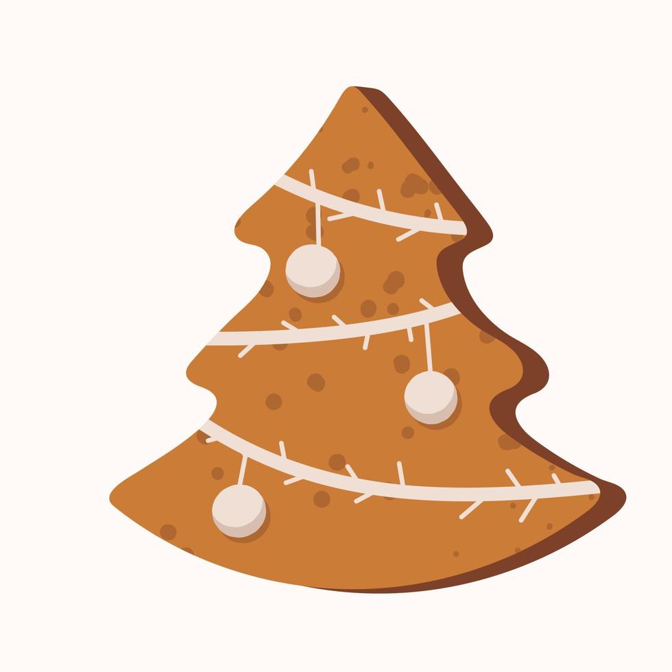 kerstboom vormige peperkoek vectorillustratie vector