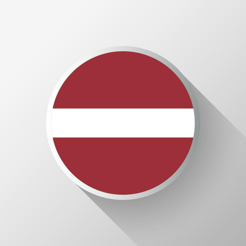 creatief Letland vlag cirkel insigne vector