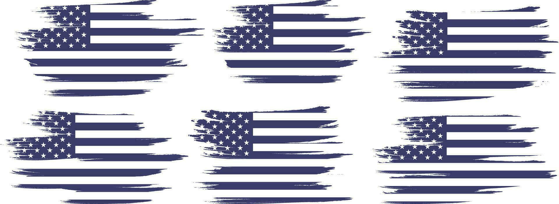 Amerikaans vlag silhouet, grunge Verenigde Staten van Amerika vlag reeks vector, grunge, vlag, silhouet, onafhankelijkheid, juli, 4e van juli, 4e juli, vlag silhouet vector