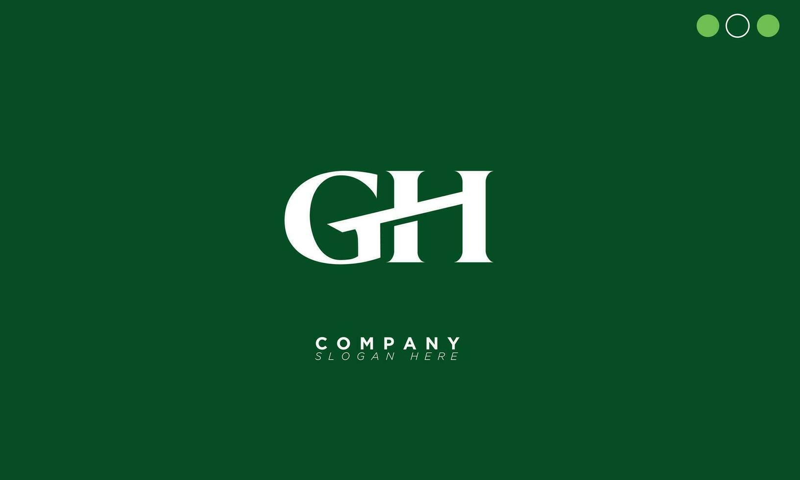 gh alfabet letters initialen monogram logo hg, g en h vector