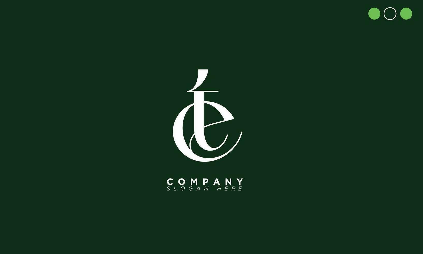 et alfabet letters initialen monogram logo te, e en t vector