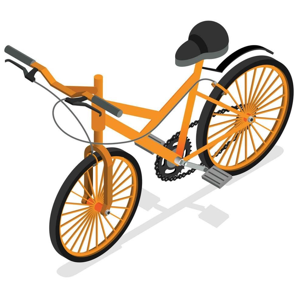 isometrische fiets illustratie vector