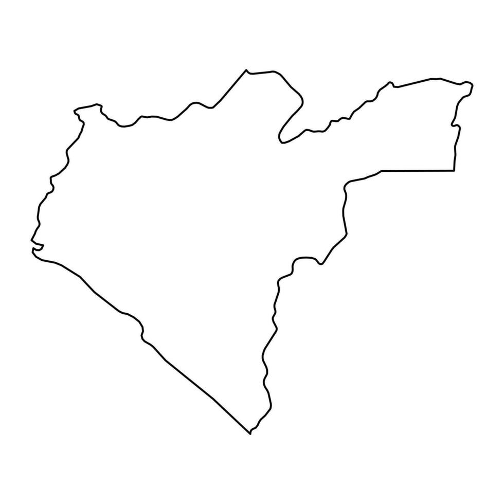 groots bassa kaart, administratief divisie van Liberia. vector illustratie.