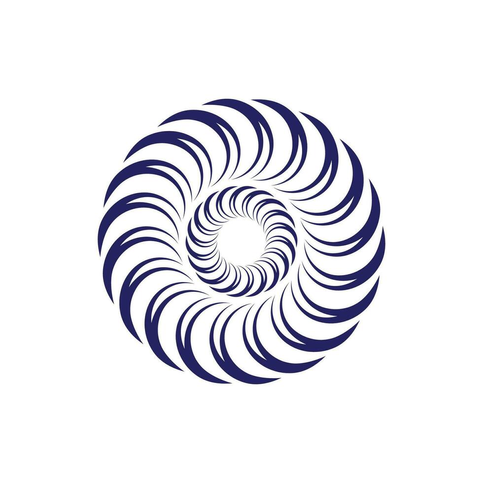 wervelende cirkels. abstract spiralen en vloeistof draait. hypnotiserend vormen zwart vector grafisch, draaikolk symbool.