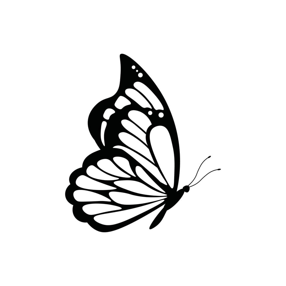 silhouetten vlinders zwarte foto's grappige vlinders vector