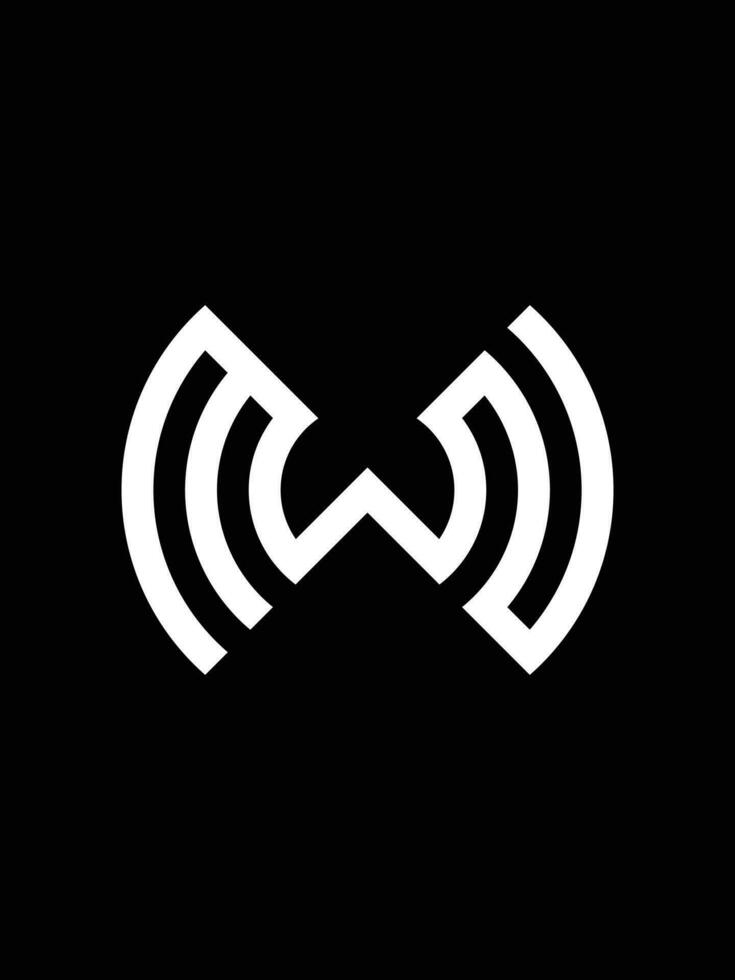 mwn monogram logo sjabloon vector