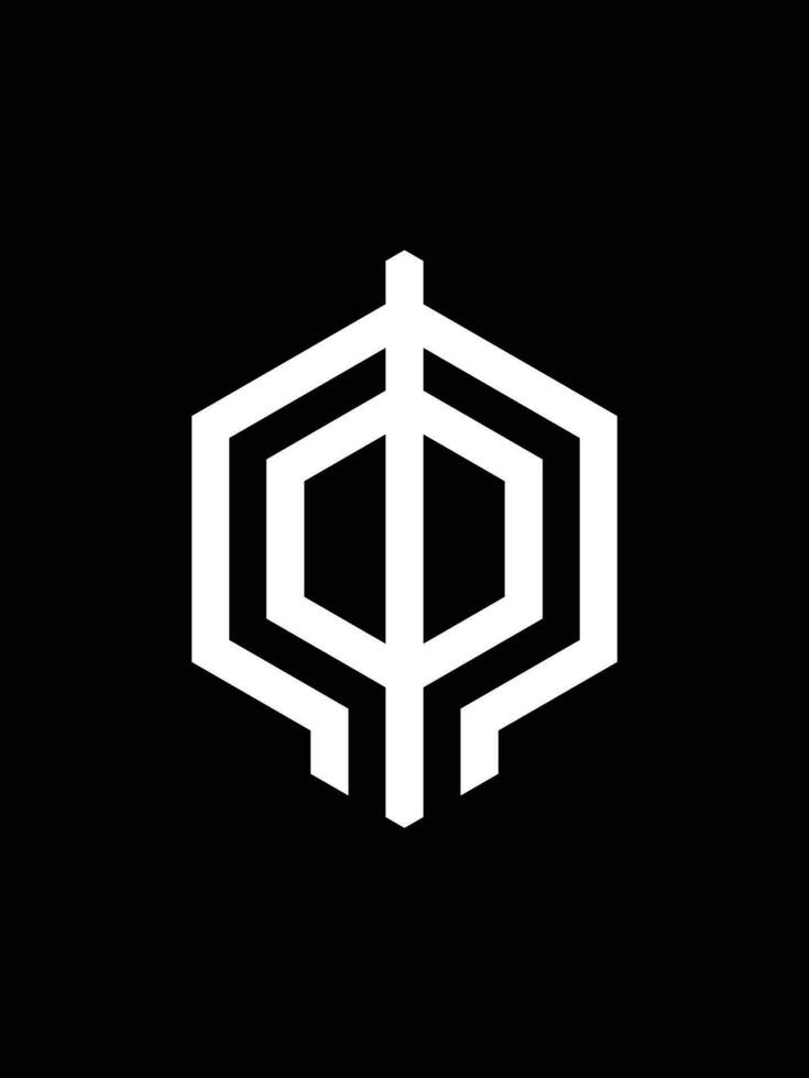md monogram logo sjabloon vector