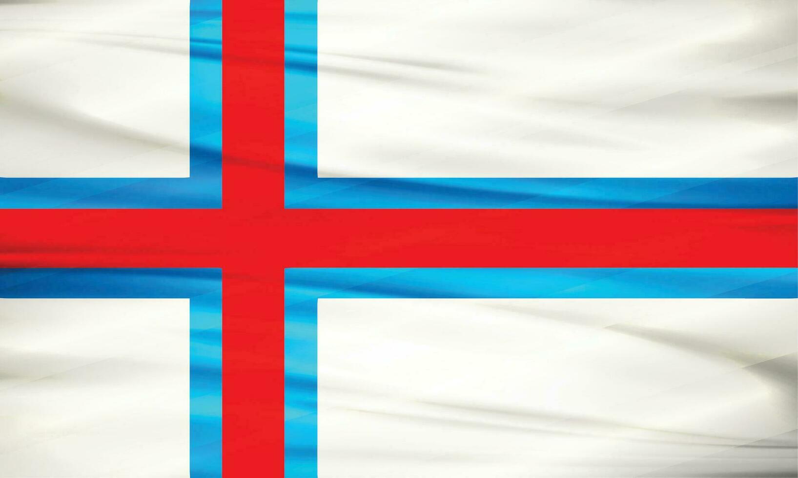 illustratie van Faeröer eilanden vlag en bewerkbare vector Faeröer eilanden land vlag