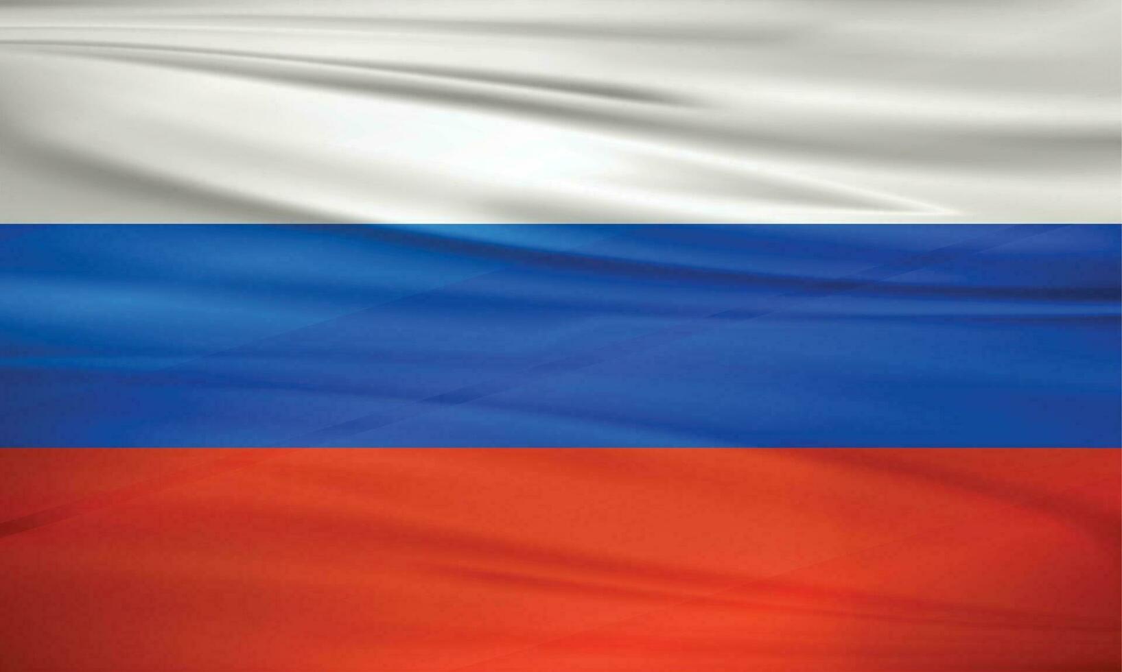 illustratie van Rusland vlag en bewerkbare vector Rusland land vlag