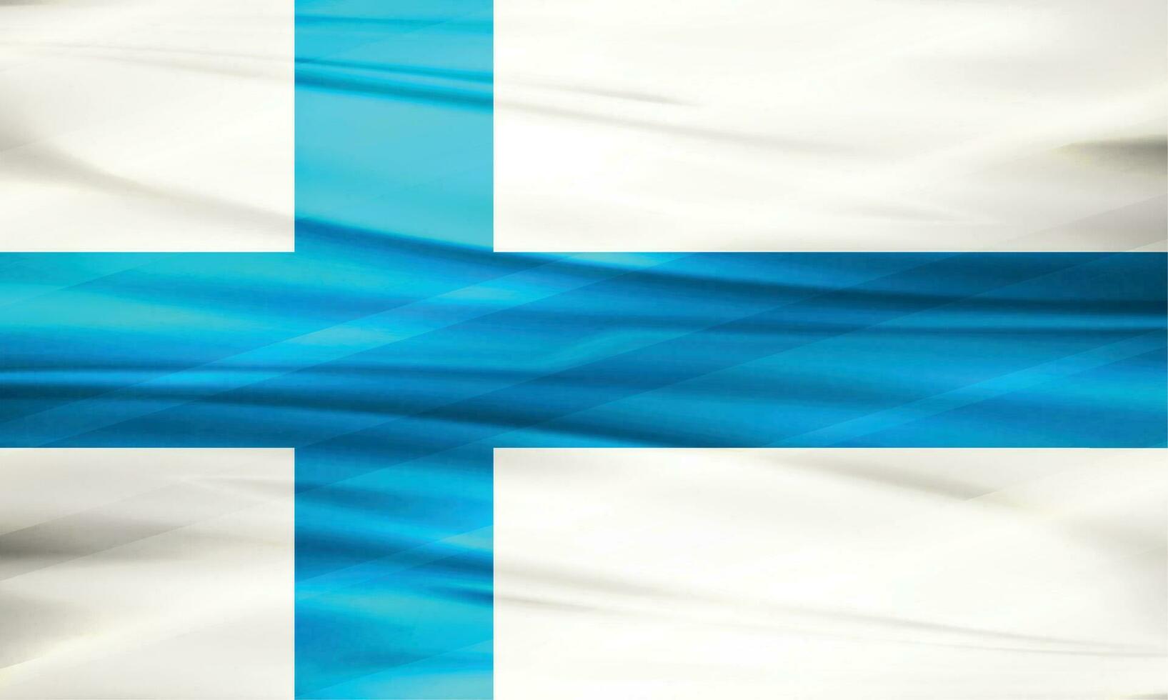 illustratie van Finland vlag en bewerkbare vector Finland land vlag
