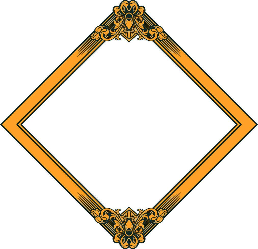 vector plein kader met ornament illustratie
