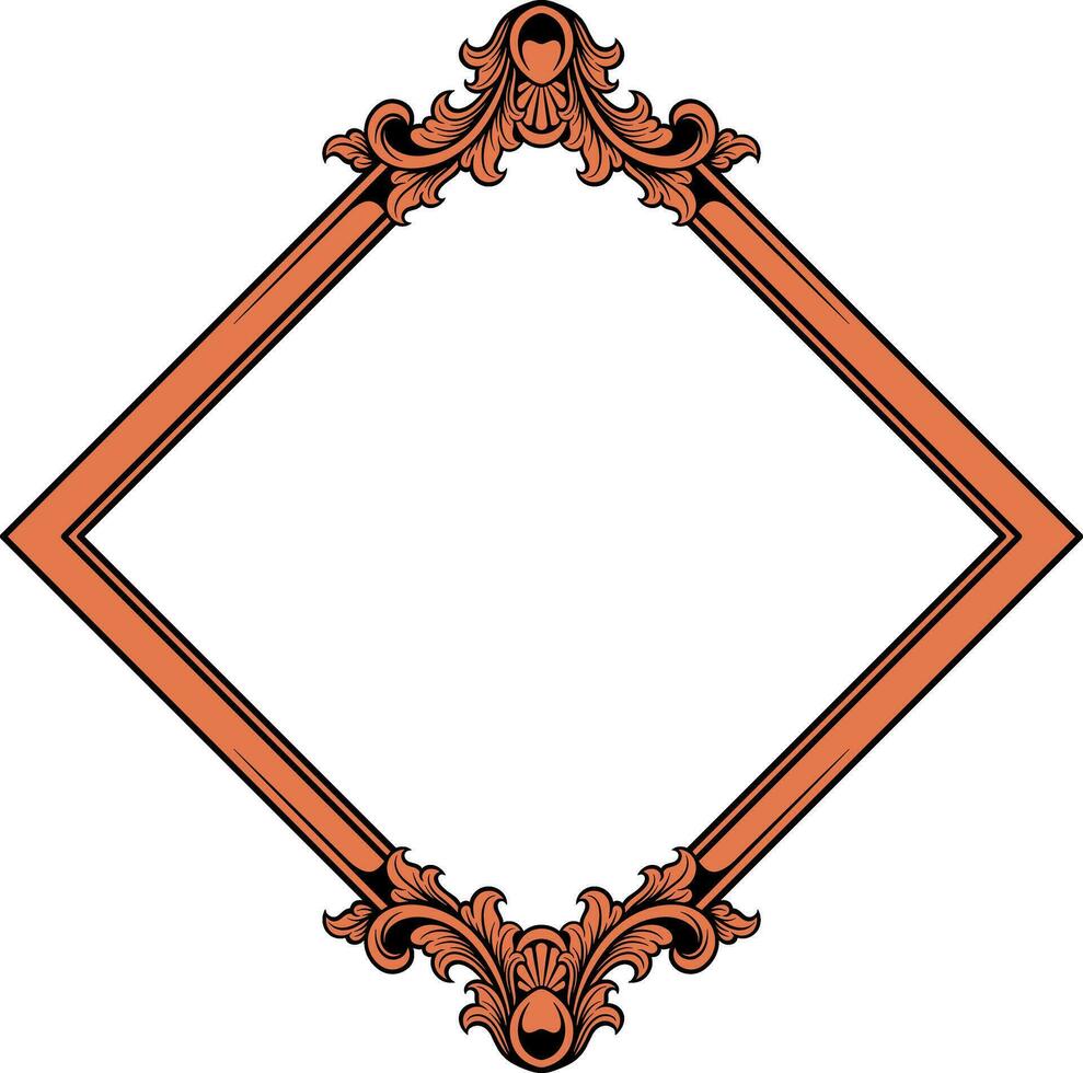vector plein kader met ornament illustratie