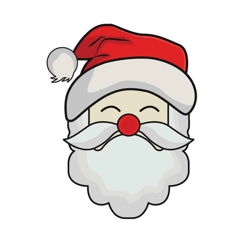 illustratie van de kerstman claus vector