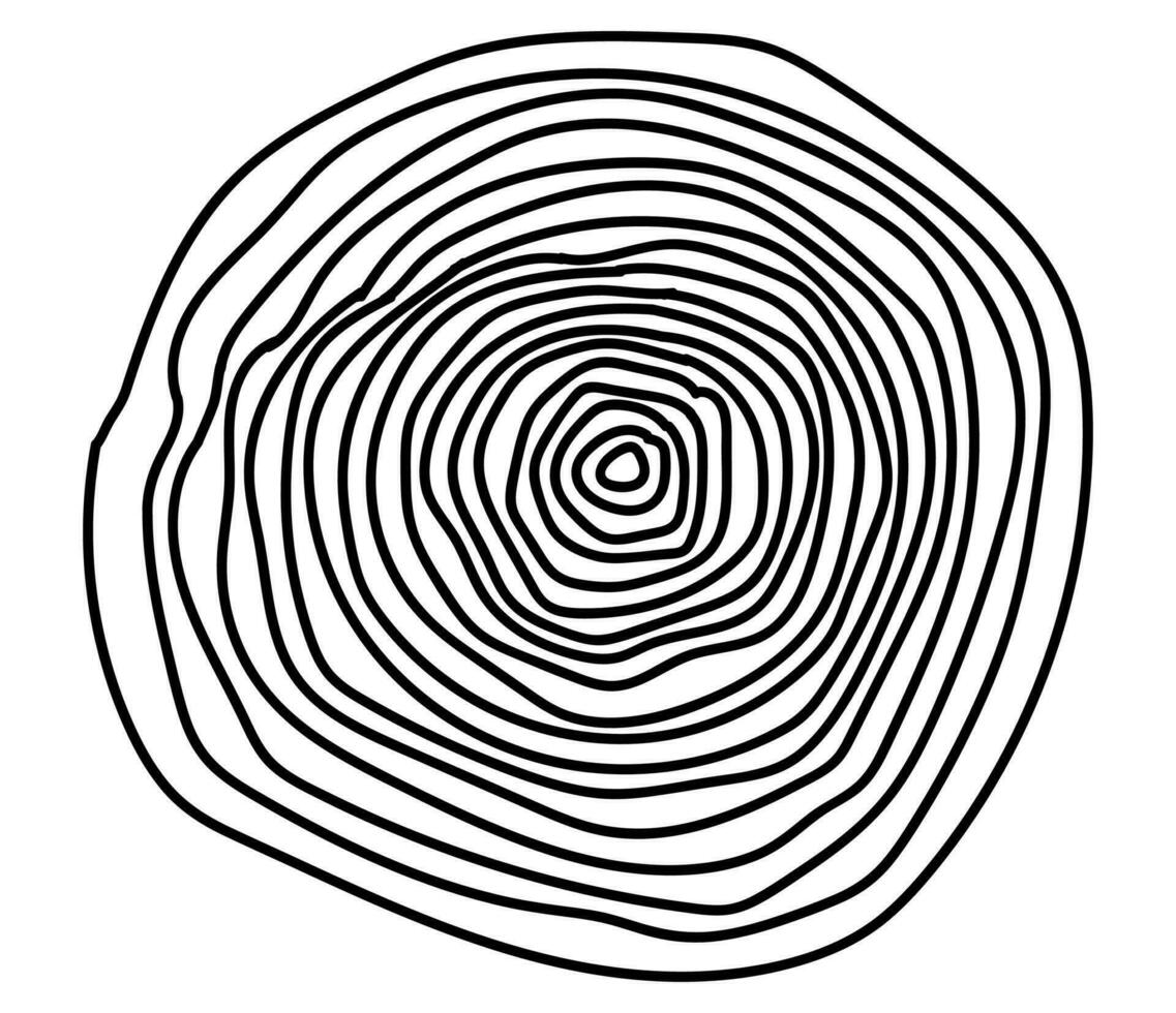 abstract cirkel van strepen. meetkundig gemakkelijk figuur. vector illustratie.