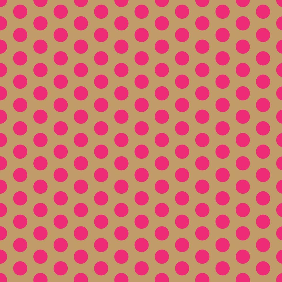 modern gemakkelijk abstract genaaid roze kleur polka punt patroon Aan room kleur achtergrond vector