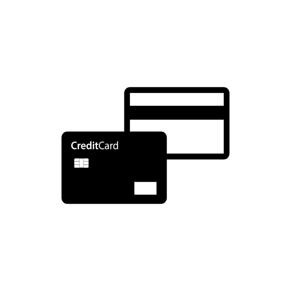 creditcardvector voor financiële pictogrambehoeften vector