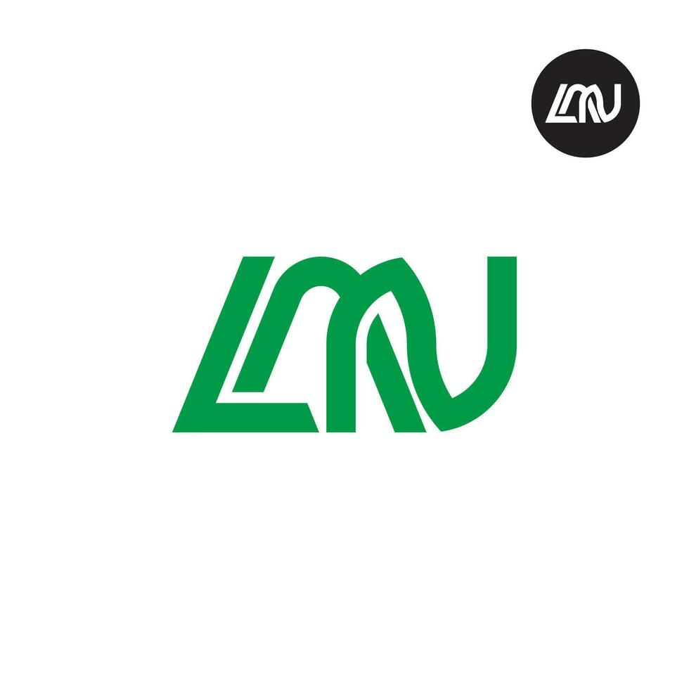 brief lan monogram logo ontwerp vector