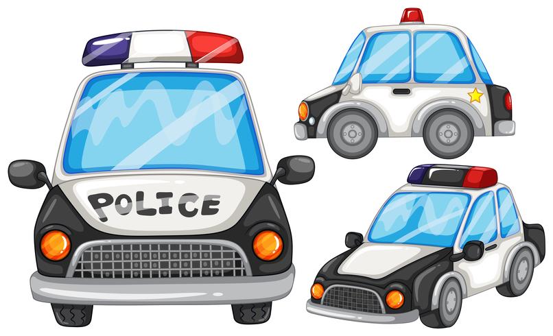 Politiewagens vector