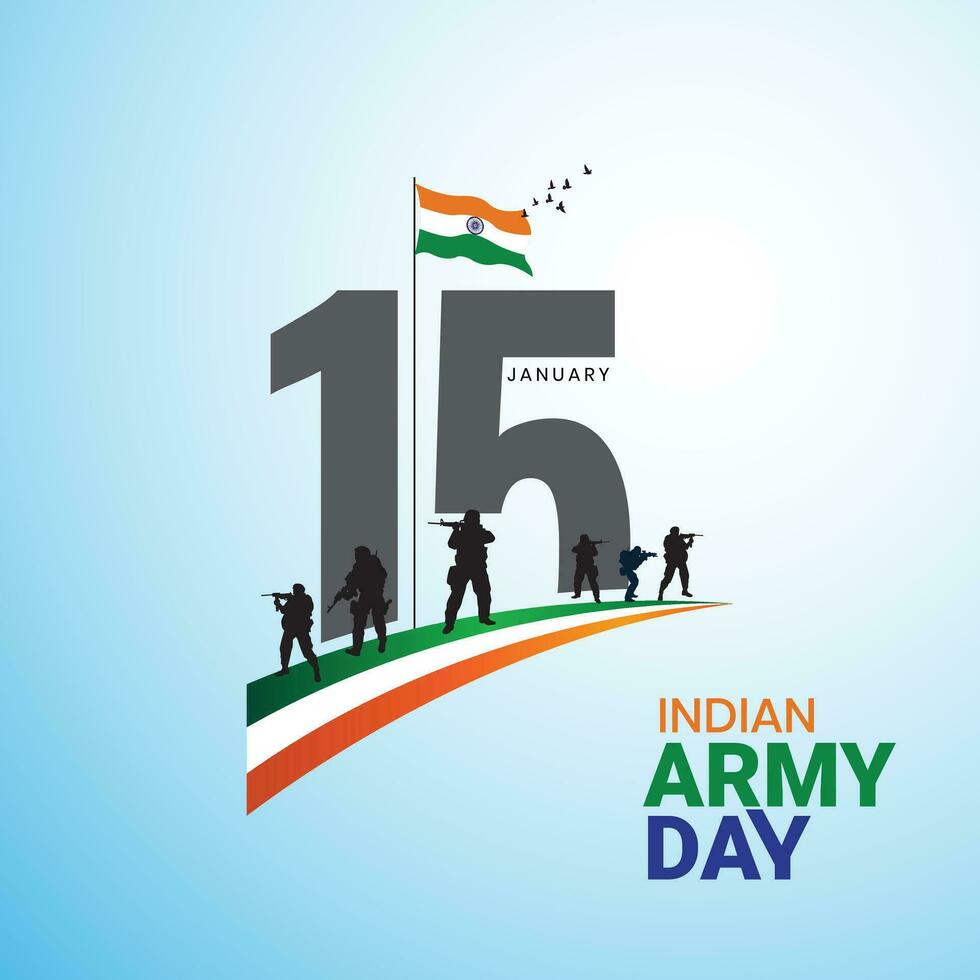 vector illustratie van Indisch leger dag, vieren de zege van de Indisch leger Aan republiek dag onafhankelijkheid dag. amar jawan jyoti. kargil zege dag. Indisch leger martelaren dag bewerkbare ontwerp