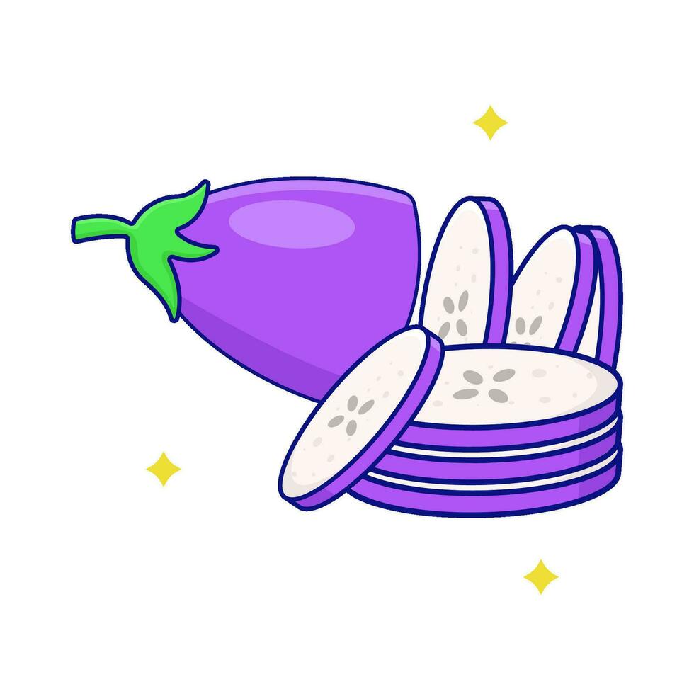 aubergine plak illustratie vector