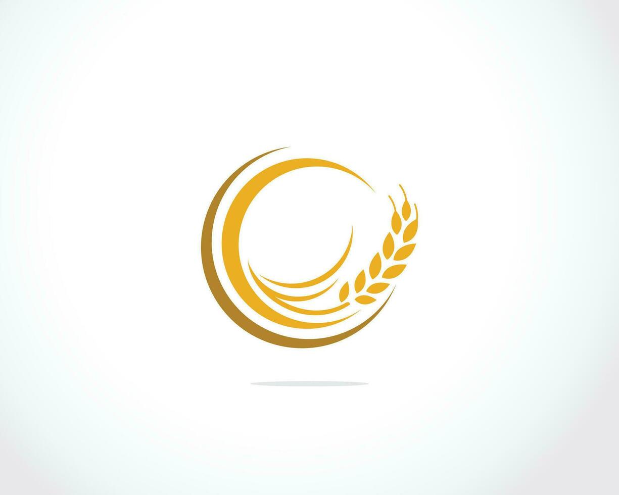 landbouw tarwe vector pictogram ontwerp