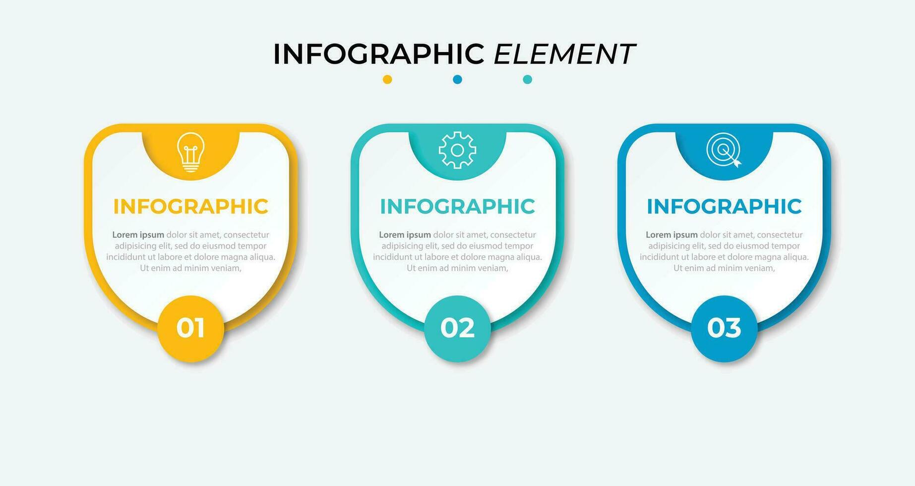 presentatie zakelijke infographic sjabloon met 3 opties. vectorillustratie. vector