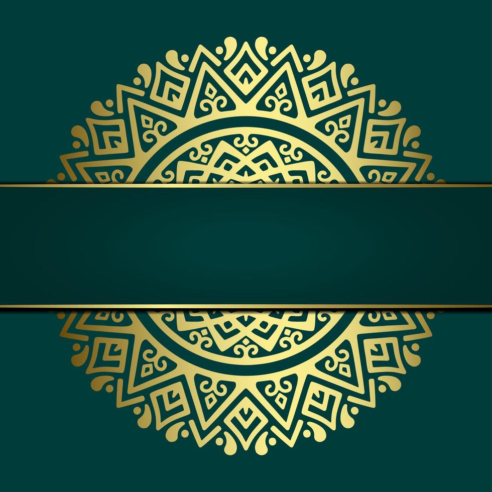 luxe gouden mandala sierlijke achtergrond voor bruiloft uitnodiging, boekomslag gratis vector