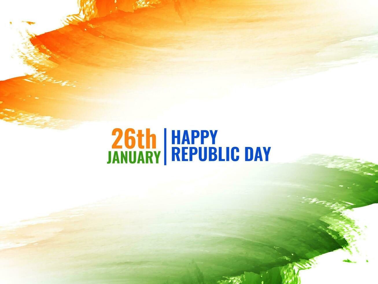 abstract Indisch vlag thema republiek dag waterverf driekleur achtergrond vector