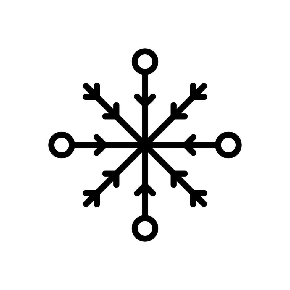 sneeuwvlok icoon vector ontwerp sjabloon