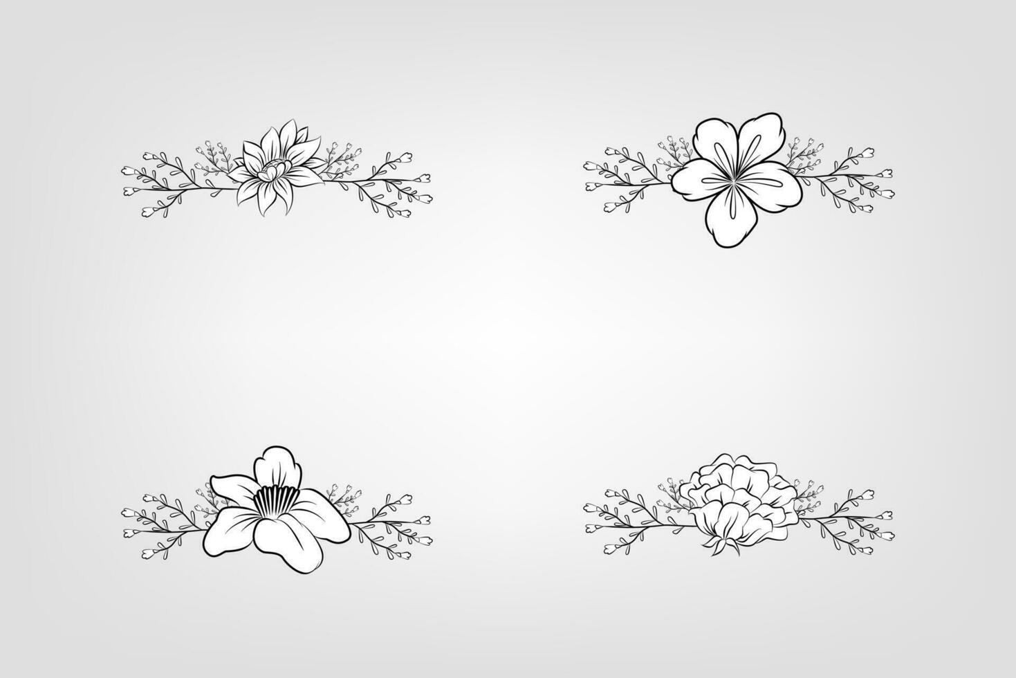 bloemen bloem gebladerte arrangement krans vector