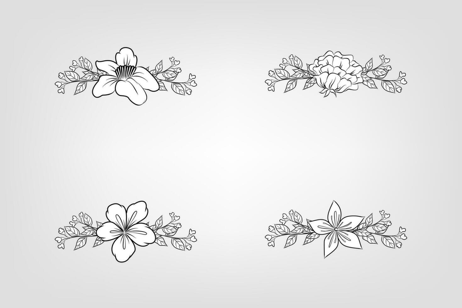 bloemen bloem gebladerte arrangement krans vector