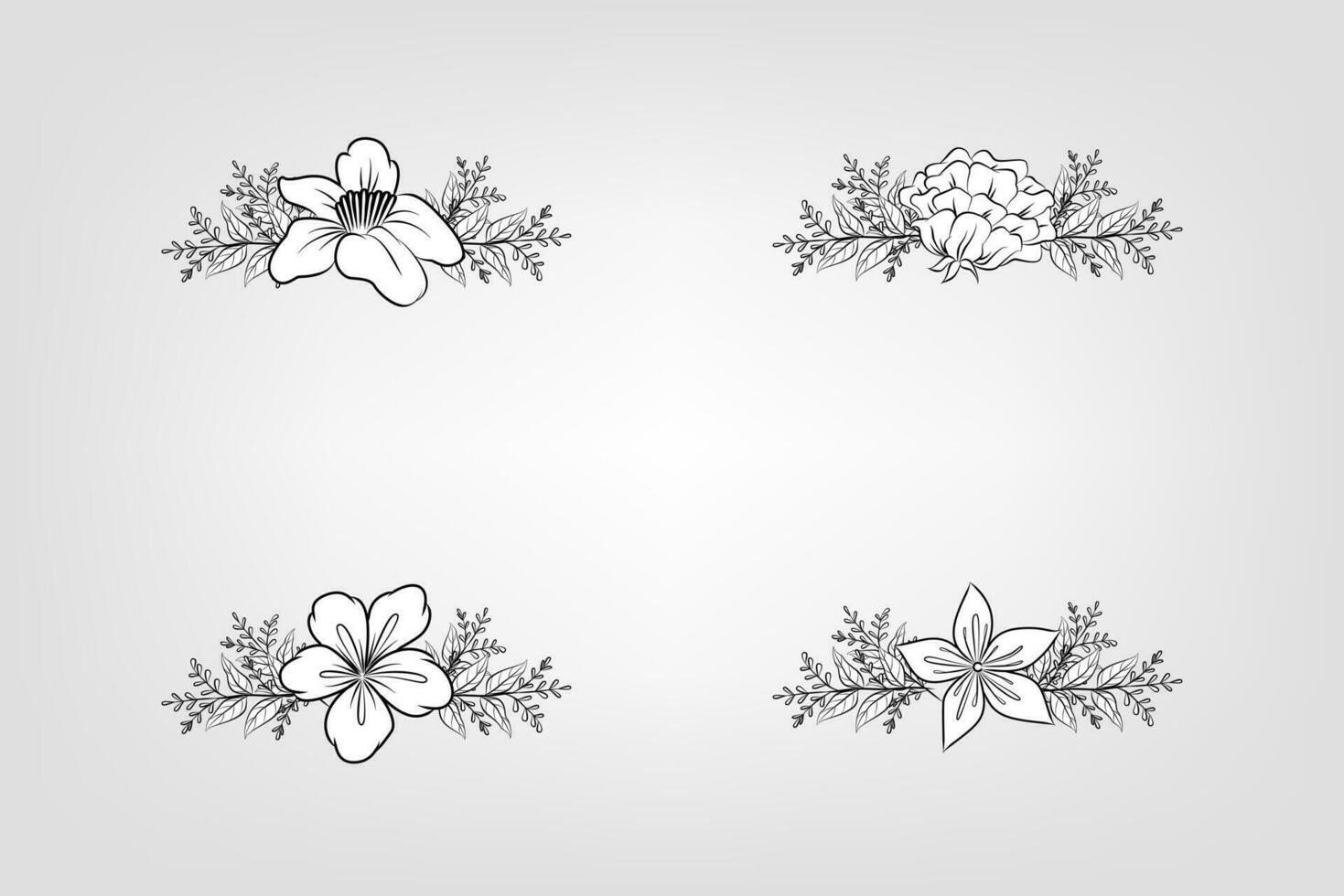 bloemen bloem gebladerte arrangement krans vector