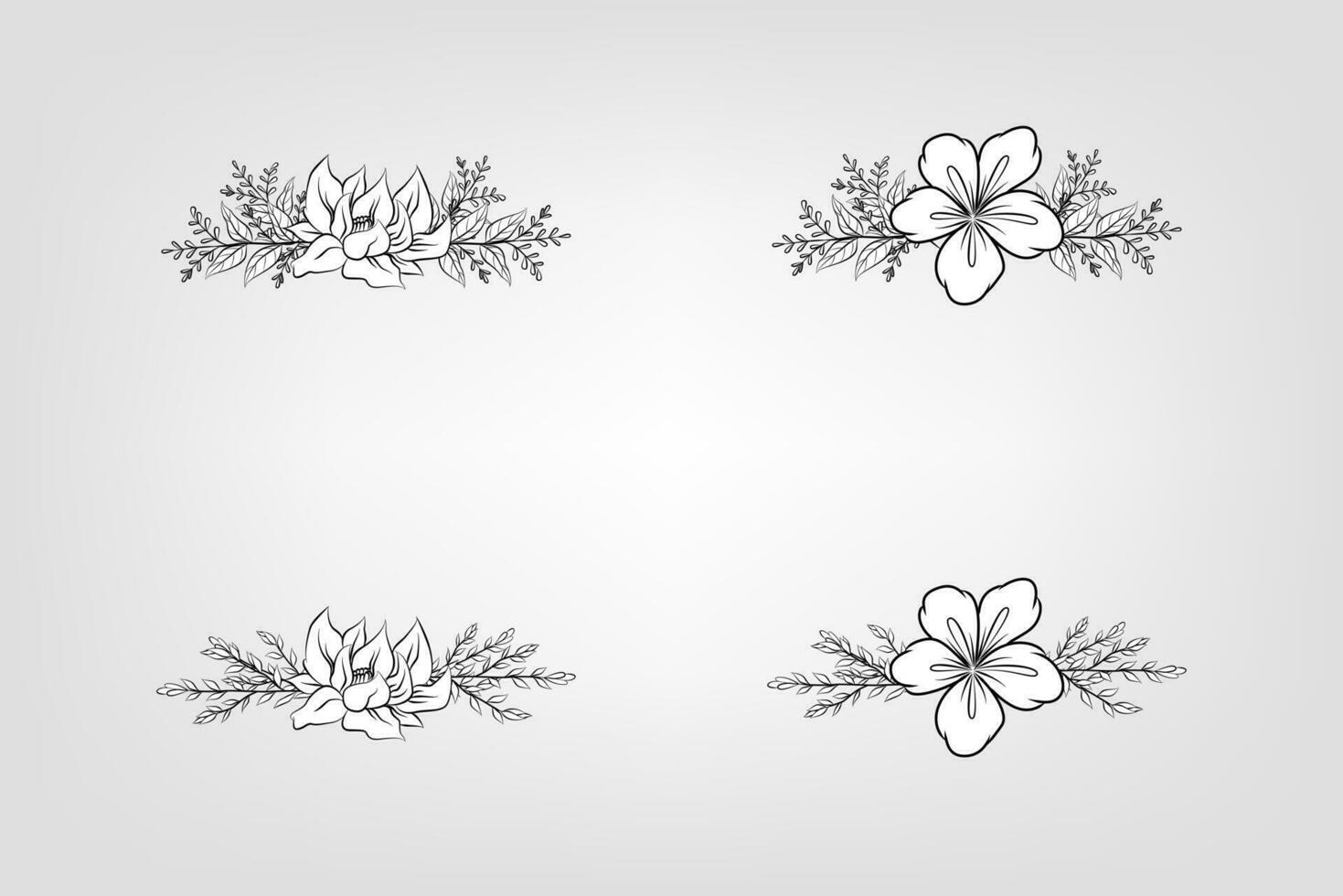 bloemen bloem gebladerte arrangement krans vector