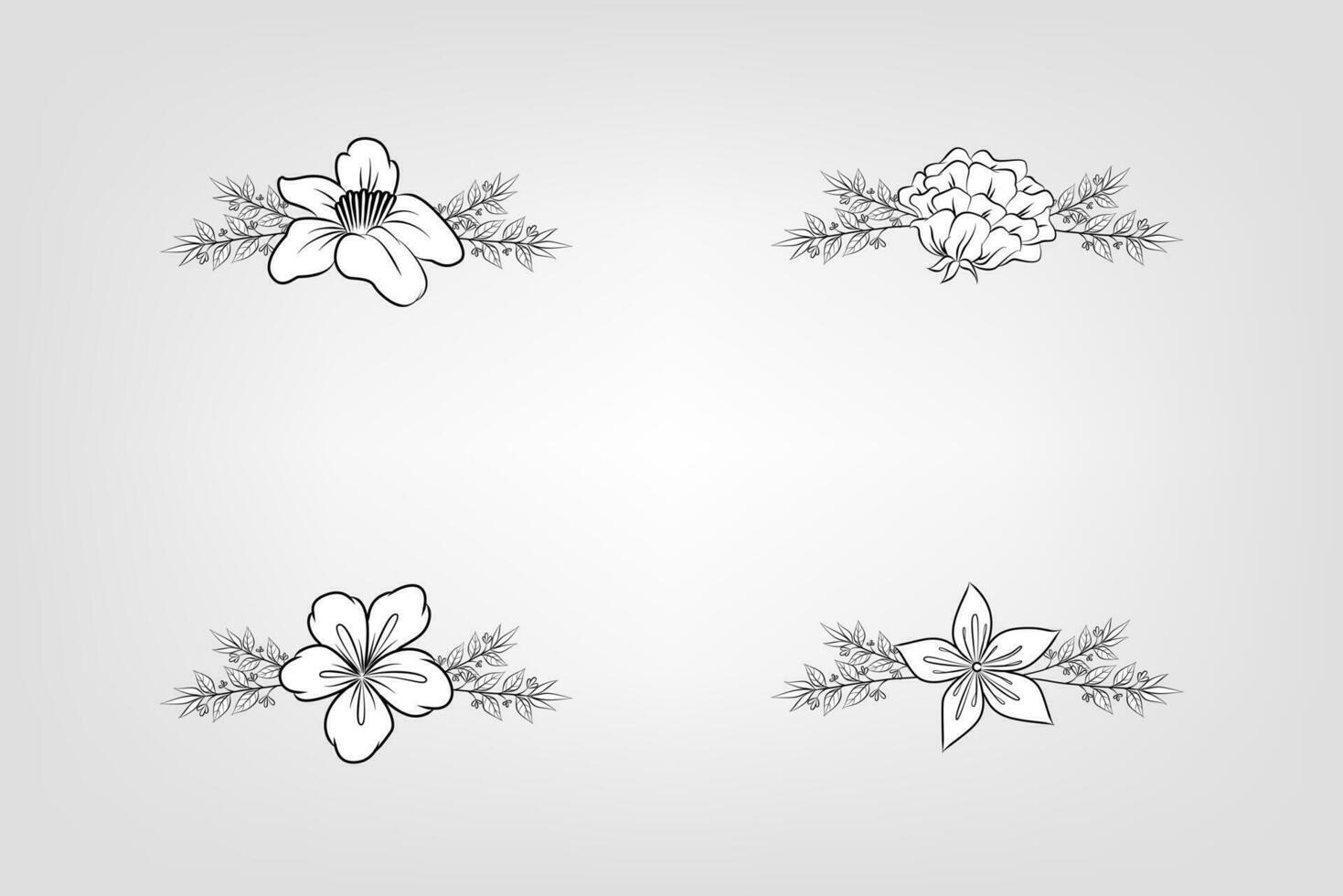 bloemen bloem gebladerte arrangement krans vector